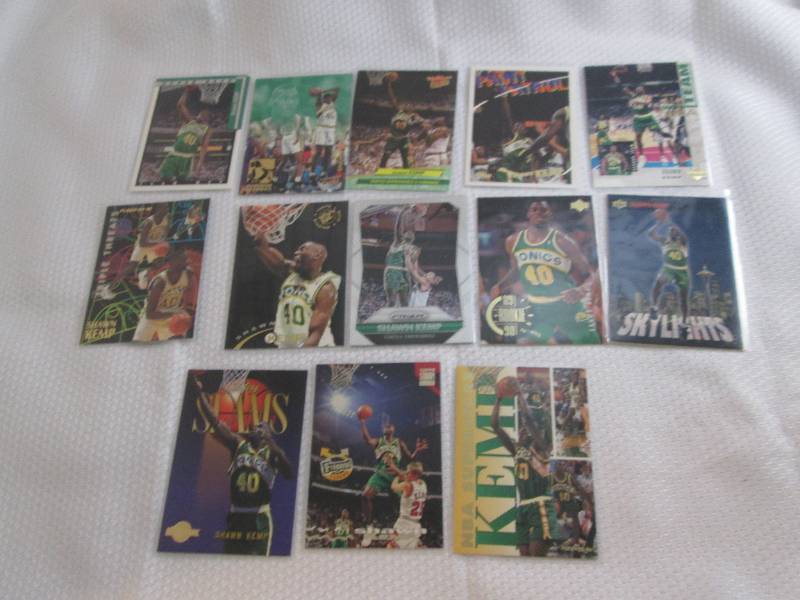 lot 52 image: Shawn Kemp Cards...