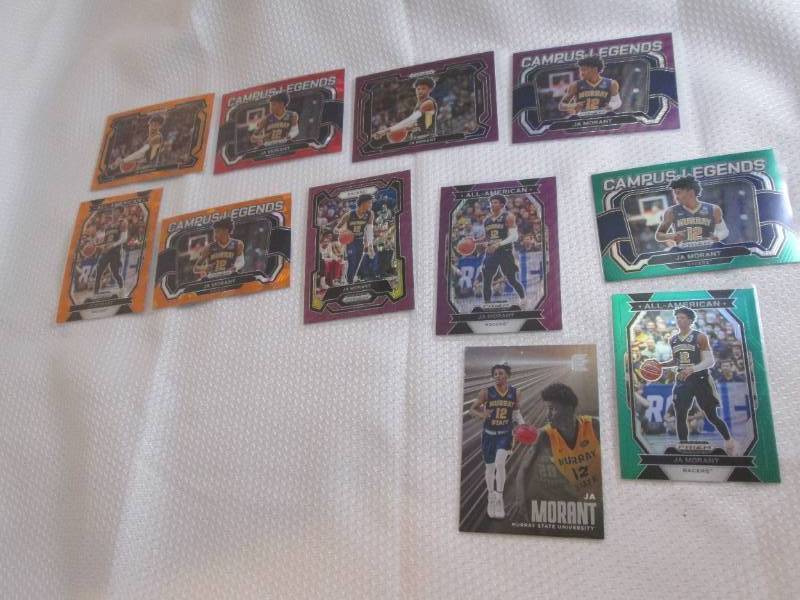 lot 56 image: JA Morant Cards...