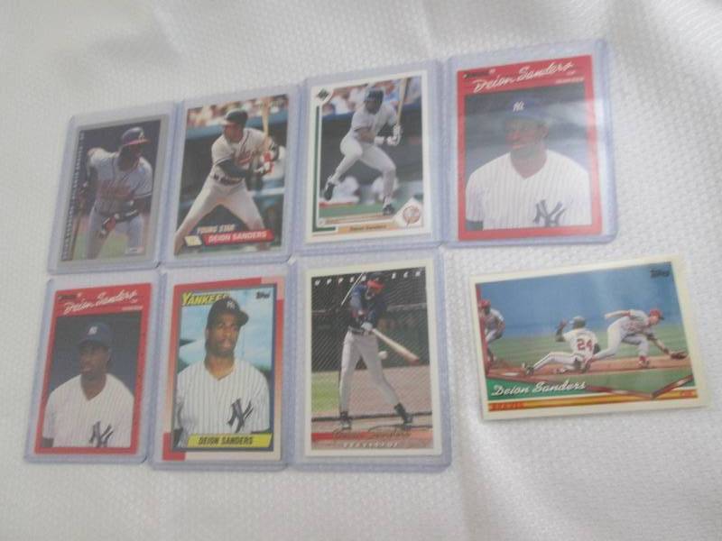 lot 68 image: Deion Sanders Cards...