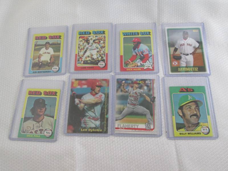 lot 97 image: 8 Assorted Baseball Cards...