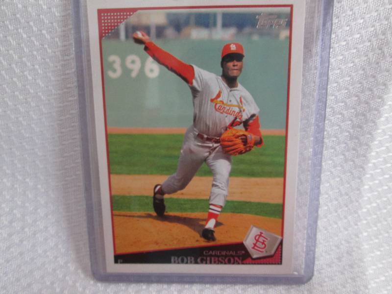 lot 263 image: 2009 Topps Bob Gibson Card...