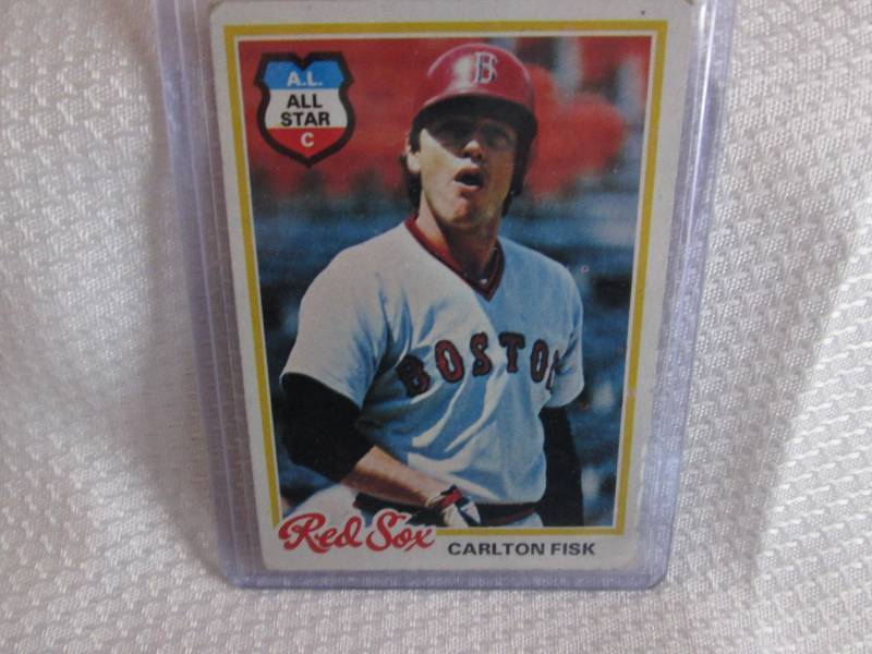 lot 311 image: 1978 Topps Carlton Fisk Card...