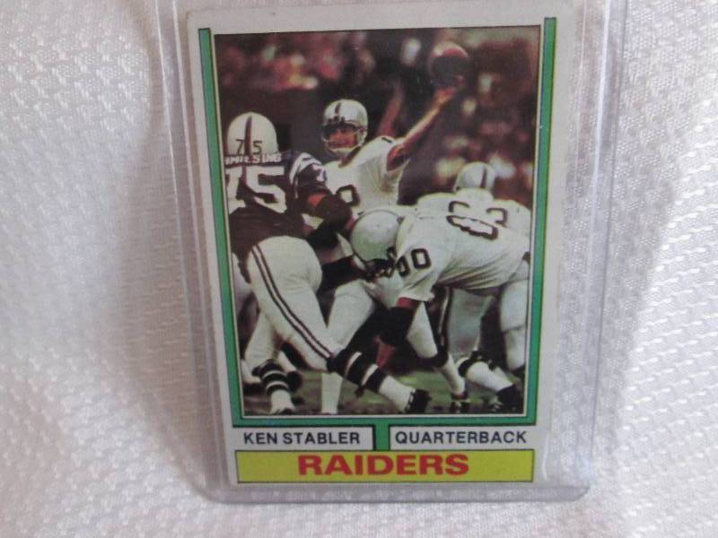 lot 318 image: Ken Stabler Card...