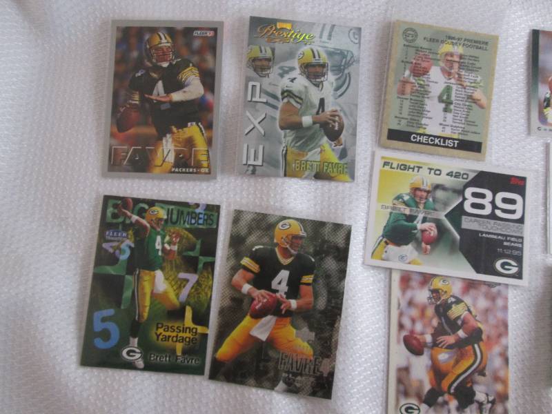 lot 342 image: Brett Favre Cards...