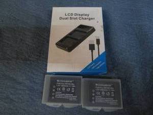 lot 511 image: 2 FUJNP-W26s batteries with dual ch...