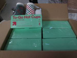 lot 560 image: 6 16oz hot and cold cups with lids...