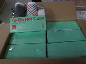 lot 561 image: 6 16oz hot and cold cups with lids...