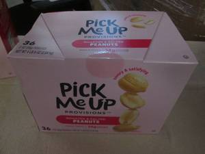 lot 708 image: 36 Pouches of roasted salted peanut...