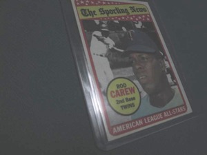 lot 110 image: Rod Carew replica card...