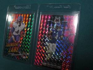lot 121 image: Pair of Dalvin Cook football cards...
