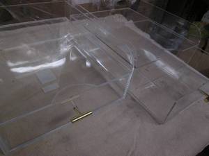 lot 723 image: 2 Acrylic organizers with top shelf...