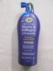 lot 786 image: OGX biotin and collagen shampoo...