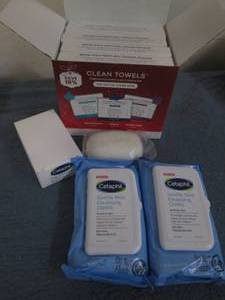 lot 808 image: Cetaphil cleansing clothes, bars, a...