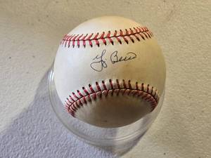 lot 16 image: Yogi Berra Signed Baseball