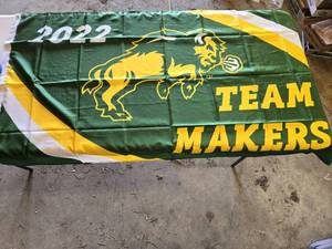 lot 38 image: North Dakota State University 2022 Team Makers Flag 3x5