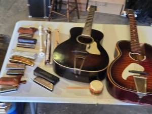 lot 97 image: Hohner Harmonicas, Recorders, Repair Only Standard Guitars