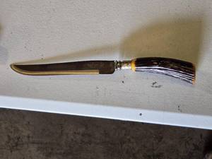 lot 129 image: Walter H. Richardson Sheffield England faux Stag Handle Knife