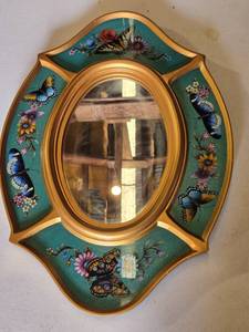 lot 193 image: Novica Collection Peru Butterfly Wall Mirror - 22 12 Tall - See pics for condition