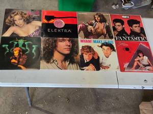 lot 219 image: Lot of Vinyl Records Including Wham, Sheena Easton, and Peter Frampton