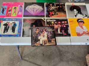 lot 220 image: Lot of Vinyl Records Including Mary Jane Girls, Commodores, Rick James, Diana Ross, and Donna Summer
