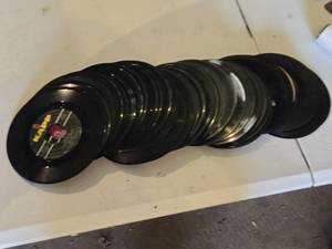 lot 228 image: Lot of Vintage 45 RPM Vinyl Records Including Kapp, Delta, and Columbia Labels