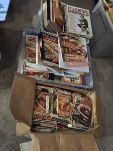 lot 235 image: Huge Lot of Cookbooks and Cooking Magazines