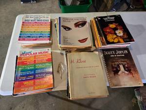lot 242 image: Large Lot of Music Books and Sheet Music Including Scott Joplin and Camelot