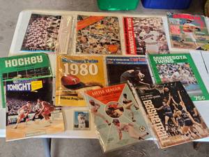 lot 283 image: Lot of Sports Memorabilia and Programs Featuring Minnesota Twins and Little League World Series