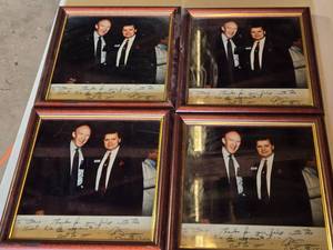 lot 293 image: Autographed Framed Photos of Politicians - with Facsimile Auto