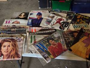 lot 408 image: Lot of Vintage Fashion Magazines including W Magazine and Market Week