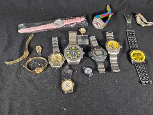lot 349 image: Lot of Watches, Including Fossil and Timex All Untested