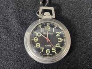lot 353 image: Wesclox Quartz Pocket Watch Japan Movt Untested