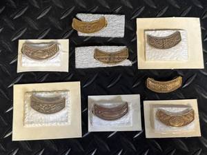 lot 19 image: Harley-Davidson HOG Patches (Lot of 8) - Harley Owners Group Winged Belt Buckle Medallions