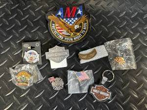 lot 21 image: Harley-Davidson Patches & US Military Emblems - Assorted Patch Collection