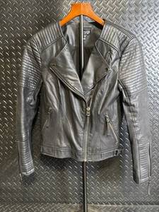 Topshop Leather Biker Jacket - Women's US 6 (EU 38 / UK 10)