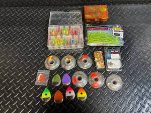 Cabela's Fishing Lure Tackle Lot - Spinnerbaits, Spoons, Soft Plastics & Jigs
