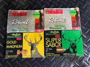 lot 128 image: Brenneke USA Gold Magnum & Super Sabot Slugs - 12ga, 3in, 1-18oz, Rifled Barrels Only