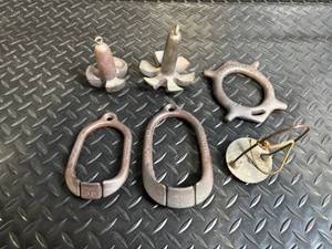 lot 141 image: Lifting Ring Co. Antique Iron Hoisting Hardware (Lot of 6)