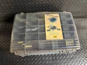 lot 180 image: Plano OverUnder Tackle Box Kit with Northland Lures and Blaze Hardbaits - Assorted Fishing Tackle
