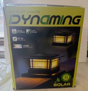 lot 7 image: 8pk Solar LED Post Lights