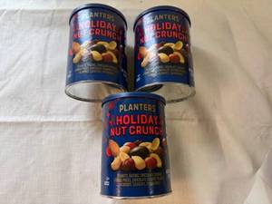 lot 36 image: 3x 1lb 5oz Planters Holiday Nut Crunch