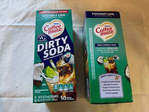 lot 116 image: 2x 50ct Coffee Mate Dirty Soda-Coconut Lime