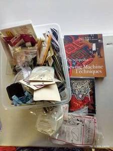lot 35 image: Bin of Velcro, Patches & Sewing Notions