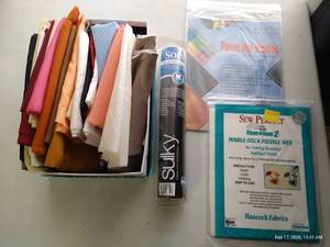 lot 49 image: Fusable Web, Sulky Wash-Away & Piping Binding Instructions