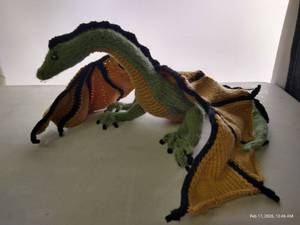 Hand Crocheted Articulated Dragon