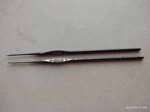 Rare Black Oxide Boye Crochet Hooks from World War II