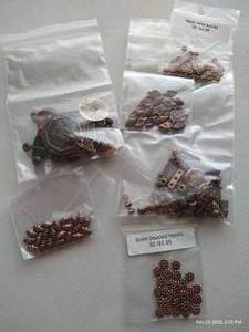 lot 120 image: Copper Beads, Spacers & Charms