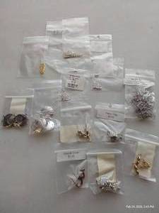 lot 124 image: Crimp Tubes, Earing Hooks, Fancy Clips & Spacers