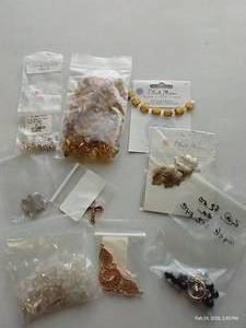 lot 125 image: Copper Rounds, Charms, Beads