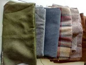 lot 131 image: (7) Pretty Wool BlendWool Fabrics